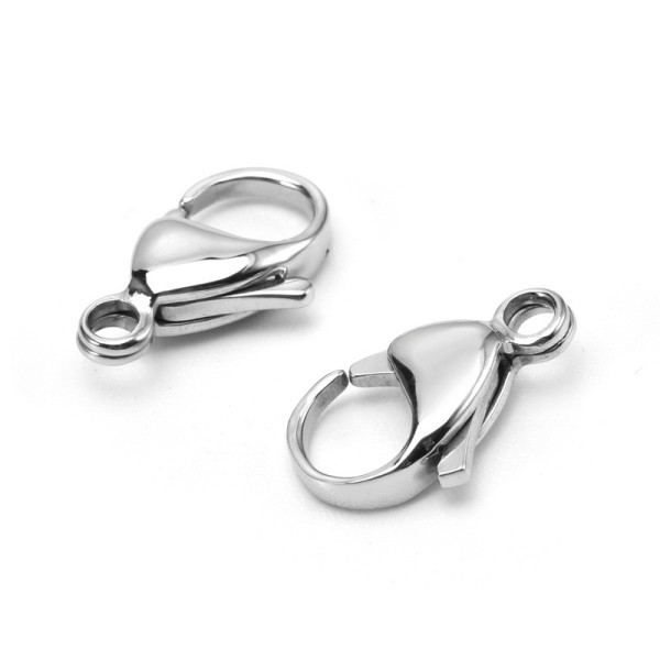 Mousquetons 12 mm – Acier Inoxydable 316L – Finition Argentée