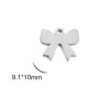 Pendentifs Nœud 10mm – Acier Inoxydable 304 Argenté
