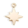 Pendentifs Etoile 10mm  – Cuivre Doré à l'or fin 18K