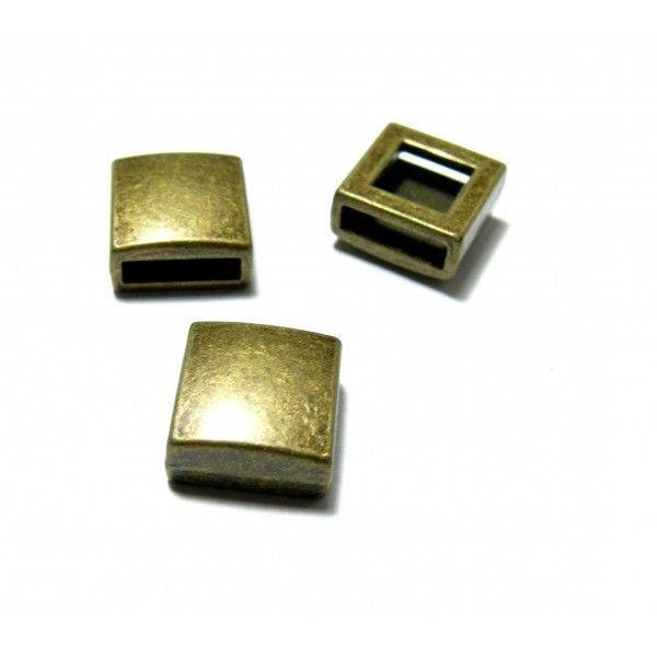 Passants Slides Carre métal couleur Bronze