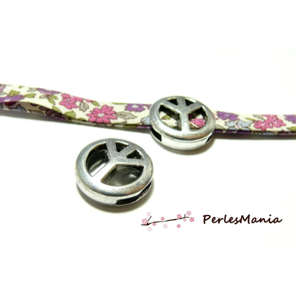 Magnifiques slides PEACE  P4998 Fournitures pour création de bijoux