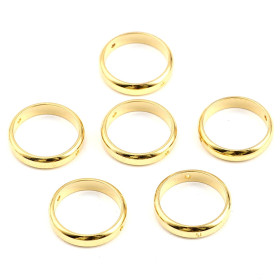 Connecteur, perle intercalaire cadre 14mm -Doré en Acier Inoxydable - Placage Doré