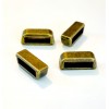 Slides passant Rectangle 13.5 mm métal coloris Bronze