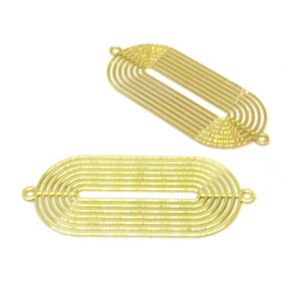 Estampes Connecteur Ovale 30mm métal finition Doré