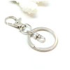 Grands mousquetons Porte Clés, Porte Clefs Anneaux 30 mm Métal couleur Argent Platine