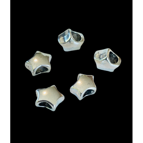 Slides passant intercalaire Etoile Argent Platine