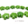 perles fleurs jade teintée 5 pétales