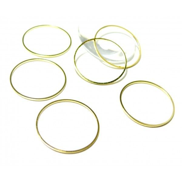 pendentifs grand anneau connecteur fermé rond 20mm couleur Doré Vif