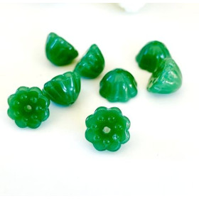 Perles Graine de Lotus Yoga healing 10mm  Jade teintée Couleur VERT