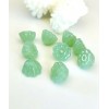 Perles Graine de Lotus Yoga healing 10mm  Jade teintée Couleur VERT PALE