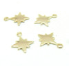 Pendentifs Etoile 10mm  – Cuivre Doré à l'or fin 18K