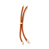 Support bracelet Intercalaire cordon Nylon ajustable avec accroche Laiton Coloris Marron Sienne