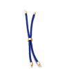 Support bracelet Intercalaire cordon Nylon ajustable avec accroche Laiton Coloris Bleu Électrique