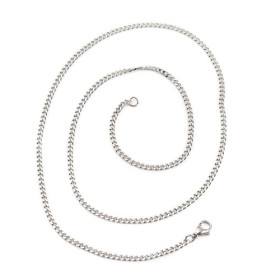 PS11658696 PAX 1 sautoir 60 cm en Acier Inoxydable 304 coloris Argent Platine