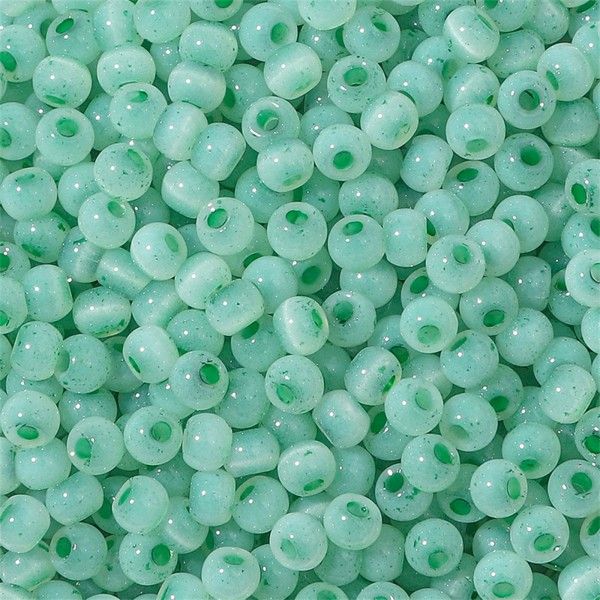 Sachet d'environ 240 Perles de verre - Rondes 4mm Vertes