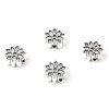 Perles Intercalaire Fleur de méditation Biface 11 mm métal coloris Argent Antique