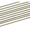 PCHP002Y PAX 5 mètres chaine Bille 2mm métal couleur Bronze