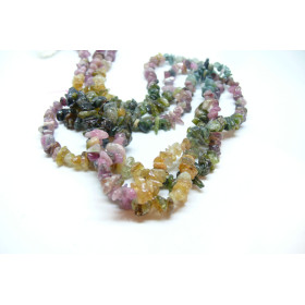 Perles Chips Nuggets  5-7mm en Tourmaline