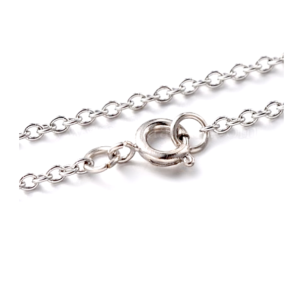 Sautoirs 70.4cm Maille Forçat 2mm – Acier Inoxydable 316 Argent Platine