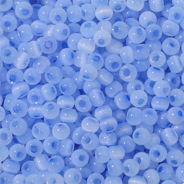 Perles de verre - Rondes 4mm Bleu