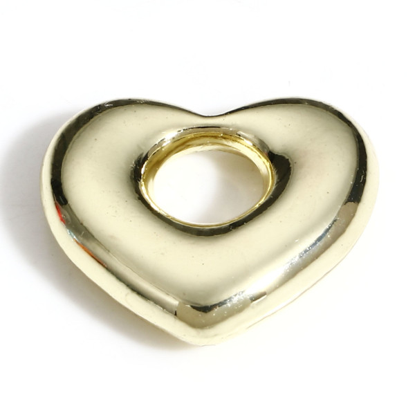 Pendentifs Coeur 18mm métal Placage Doré