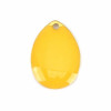 Sequins médaillons style émaillés Biface GOUTTE 14mm Jaune Canari