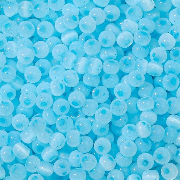 Perles de verre - Rondes 4mm Bleu Ciel