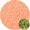Sachet d'environ 700 Perles de rocaille en verre phosphorescent qui s'illumine dans la nuit 2.5mm Orange 10gr