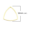 Pendentifs Connecteurs Triangle forme Etrier 16 mm Doré en Acier Inoxydable 304 pour bijoux raffinés