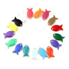 Pendentifs Poisson Bleu Pétrole style emaillé 14 mm metal couleur Doré
