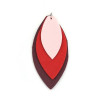Trio de Pendentifs simili cuir Marquise  ( trois tailles )