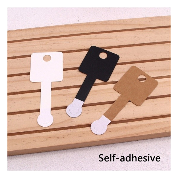 Étiquettes Carré  4cm auto adhésive HandMade with love en KRAFT