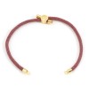 Support bracelet Intercalaire cordon Nylon ajustable avec accroche Slide Arbre Cuivre Doré Coloris Vieux Rose