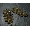 Connecteurs, Hibou chouette métal finition Bronze