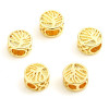Perles intercalaires Arbre dans Cercle 8.5 mm en Cuivre finition Doré 18KT