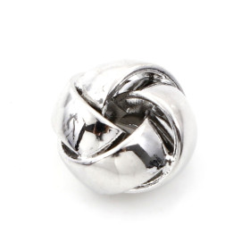 Perles Intercalaires Pelote 9mm – Cuivre Finition Argent Platine