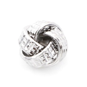 Perles intercalaires Pelote 7mm en Cuivre finition Platinium