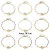 Bracelet Arbre dans médaillon avec résine style émaillé Noir en Acier Inoxydable 304 finition 18KT