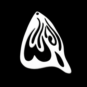 Pendentifs Aile d'insecte 40 mm en Acier Inoxydable 304 finition Argenté pour bijoux raffinés