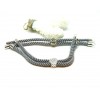 Support bracelet Intercalaire Arbre cordon Nylon ajustable avec accroche  Laiton finition Platinum Coloris Gris