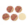 Pendentifs breloques stardust Ronde 20mm Géométrique Doré