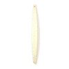 Pendentifs Oblongs Fins 62mm – Laiton Doré  à l'or fin 18K