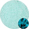 Sachet d'environ 700 Perles de rocaille en verre phosphorescent qui s'illumine dans la nuit 2.5mm Bleu pale 10gr