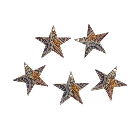 Pendentifs breloques stardust Etoile 25mm  Doré