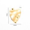 Pendentif Grand Coeur 33mm en Acier Inoxydable 304 Doré pour bijoux raffinés