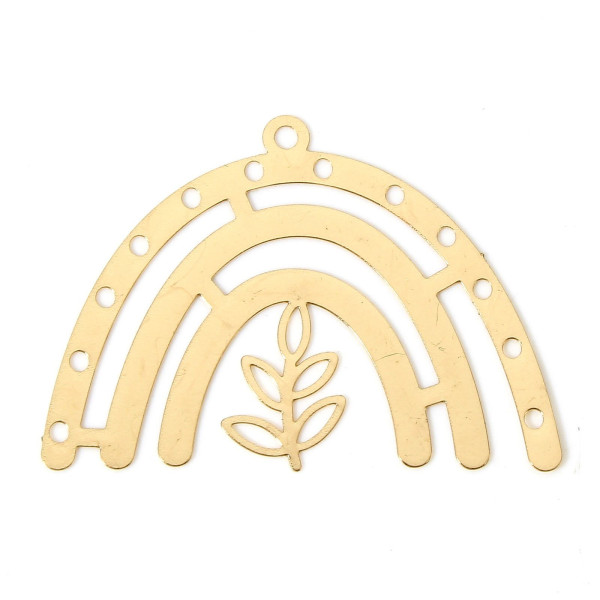 stampes Pendentifs Arc-en-ciel 38mm – Métal Doré