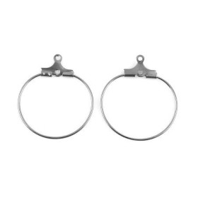 Boucles d'oreille Créoles Cintres 20mm – Acier Inoxydable 304 Argenté