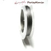 Bobines de 10 mètres, de FIL de Nylon et Acier Inoxydable, 0.45mm métal couleur ARGENT ref 2