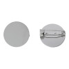 Supports de broches plateau lisse 20mm Cuivre couleur Argent Platine Rhodié