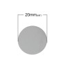 Supports de broches plateau lisse 20mm Cuivre couleur Argent Platine Rhodié